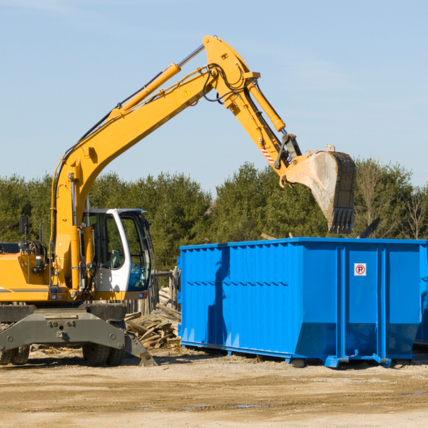 can i choose the location where the residential dumpster will be placed in Underwood IA